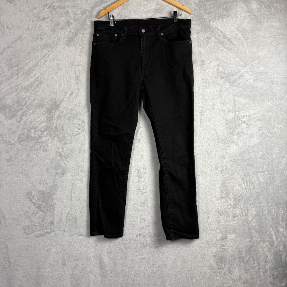 Levis Jeans 511 Slim Fit 36x32 Black Denim Mens Stretch Casual 04511-1507
